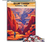 Puzzles pour Adolescents Puzzle 1000 pièces Grand Canyon Majesty Jeu Stimulant et Jeu en Famille Une œuvre d'art pour Les 14 Ans (38x52cm) 1000 pièces