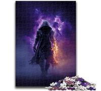 Puzzles pour Adolescents Puzzle 1000 pièces Magicien mystérieux Aide Le Cerveau à exercer Jouets addictifs pour cultiver la Patience Convient aux Couples 50x75cm