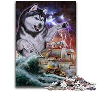 Puzzles pour Adolescents Puzzle 1000 pièces Monstre Titan Husky Kraken Aide Le Cerveau à exercer Jouets addictifs pour cultiver la Patience Convient aux Couples 50x75cm