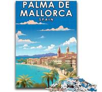 Puzzles pour Adolescents Puzzle 1000 pièces Palma de Majorque Espagne Design Dynamique et Unique Expérience de Puzzle relaxante et stimulante (Taille 38x26cm)