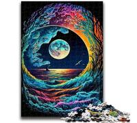 Puzzles pour Adolescents Puzzle 1000 pièces Vagues colorées Design Vibrant et Unique Expérience de Puzzle relaxante et stimulante 26x38cm