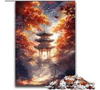 Puzzles pour Adolescents Puzzle 2000 pièces Temples Japonais Staycation Kill Time avec pièces entièrement emboîtables de Formes aléatoires 70x100cm