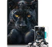 Puzzles pour Adolescents Puzzles Boxer léopard Noir pour Adolescents, idéal comme Cadeau pour Toute la Famille Convient aux Enfants de 14 Ans et Plus (Taille 75x50cm)