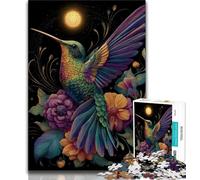 Puzzles pour Adolescents Puzzles colibris 1000 pièces pour Adultes Jeu de réflexion décoration Murale Cadeaux d'anniversaire et de Noël Uniques (50x75cm)