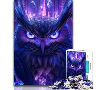 Puzzles pour Adolescents, Puzzles Cosmic Owl, pour Jeu éducatif, Jouet de défi, Cadeau d'anniversaire, Cadeaux, décoration Murale (Taille 38x26cm)