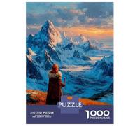 Puzzles pour Adolescents - Puzzles De 1000 Pièces At The Summit - Where Silence Touches The Sky Puzzles pour Adultes - Jeu De Réflexion - Décoration Murale - Cadeaux Anti-Stress 52x38cm/1000pcs