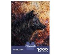 Puzzles pour Adolescents, Puzzles De 1000 Pièces Cosmic Nebula Wolf Puzzles pour Adultes, Jeux Amusants, Cadeaux pour Femmes, Idéaux pour Toute La Famille 38x26cm/1000pcs