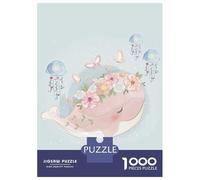 Puzzles pour Adolescents, Puzzles De 1000 Pièces Cute Spring Whale Puzzles pour Adultes, Jeux Amusants, Cadeaux pour Femmes, Idéaux pour Toute La Famille 52x38cm/1000pcs