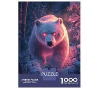 Puzzles pour Adolescents - Puzzles De 1000 Pièces Enchanted Bear in Snow Puzzles pour Adultes - Jeu De Réflexion - Décoration Murale - Cadeaux Anti-Stress 52x38cm/1000pcs