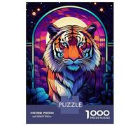 Puzzles pour Adolescents, Puzzles De 1000 Pièces Fantastic Tiger The Wild Puzzles pour Adultes, Jeux Amusants, Cadeaux pour Femmes, Idéaux pour Toute La Famille 38x26cm/1000pcs