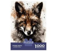 Puzzles pour Adolescents - Puzzles De 1000 Pièces Fox Nature S Crafty One Puzzles pour Adultes - Jeu De Réflexion - Décoration Murale - Cadeaux Anti-Stress 52x38cm/1000pcs