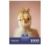 Puzzles pour Adolescents - Puzzles De 1000 Pièces Little Chicken King Puzzles pour Adultes - Jeu De Réflexion - Décoration Murale - Cadeaux Anti-Stress 52x38cm/1000pcs