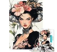 Puzzles pour Adolescents Puzzles de 1000 pièces mémoires de Geisha Puzzles pour Adultes Jeux relaxants découpe de précision Aide à l'exercice cérébral (Taille 38x52cm)