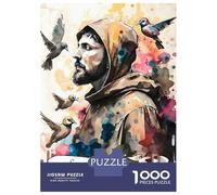 Puzzles pour Adolescents, Puzzles De 1000 Pièces Saint Francis of Assisi Puzzle, Jeux Amusants, Cadeau d'anniversaire, À Offrir À Toute La Famille 52x38cm/1000pcs