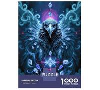 Puzzles pour Adolescents - Puzzles De 1000 Pièces Sapphire Raven Stonimal Puzzles pour Adultes - Jeu De Réflexion - Décoration Murale - Cadeaux Anti-Stress 70x50cm/1000pcs