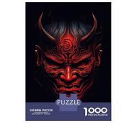 Puzzles pour adolescents, puzzles de 1000 pièces Traditionnel Japonais Mask Puzzles pour Adultes, Jeux de Relaxation, Analyse et Logique, Soulagement du stress, Cadeaux 38 x 26 cm/1000 pièces
