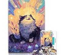 Puzzles pour Adolescents, Puzzles de Chat de rêve Magique pour Adultes, 1000 pièces, Jouets éducatifs, Jeux Anti-Stress, renforce l'amour Entre Couples, 26x38cm