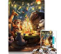 Puzzles pour Adolescents Puzzles de fête d'animaux pour Adolescents, est idéal comme Cadeau pour Toute la Famille Convient pour et 14 (Taille 75x50cm)