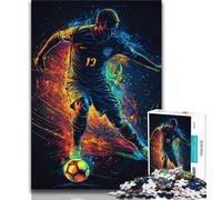 Puzzles pour Adolescents Puzzles de footballeurs pour Adultes décoration Murale Artistique et idée Cadeau d'anniversaire pour Amis Bureau à Domicile (50x75cm)