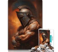 Puzzles pour Adolescents Puzzles de Guerriers gladiateurs Antiques pour Adolescents Jouets de Divertissement Familial avec Affiche Assortie et Feuille de Questions-réponses 38x26cm