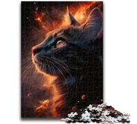 Puzzles pour Adolescents, Puzzles de la nébuleuse du Chat Noir pour Adolescents, Jouets de Divertissement Familial avec Affiche et fiche de Questions-réponses Assorties (50x75cm)