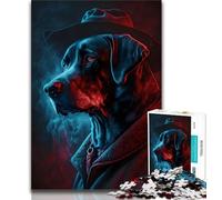 Puzzles pour Adolescents, Puzzles de résolution de Crimes canins pour Adolescents, Temps de tuerie à Domicile avec pièces de Formes aléatoires entièrement emboîtables (Taille 75x50cm)