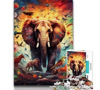 Puzzles pour Adolescents Puzzles du Monde Animal 1000 pièces pour Adultes Jouets stimulants idéal comme Cadeau pour Toute la Famille (50x75cm)