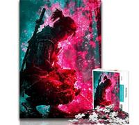 Puzzles pour Adolescents Puzzles fantastiques de Guerriers Ninjas Jeux stimulants idéal comme Cadeau pour Toute la Famille 26x38cm