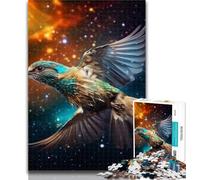 Puzzles pour Adolescents, Puzzles fantastiques sur Le thème des colibris pour Adultes, 1 000 pièces, avec Affiche et fiche de Questions-réponses pour Les 14 Ans, 26x38cm