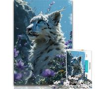 Puzzles pour Adolescents Puzzles Fantasy Leopard pour Adultes 1000 Design Dynamique et Unique Expérience de Puzzle relaxante et stimulante (26x38cm)