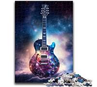 Puzzles pour Adolescents, Puzzles Galaxy Guitar pour Adolescents, Jouets de Divertissement Familial avec Affiche et fiche de Questions-réponses Assorties (50x75cm)