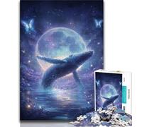 Puzzles pour Adolescents Puzzles Galaxy Whale pour Adolescents, Staycation Kill Time avec pièces de Formes aléatoires entièrement emboîtables (Taille 38x26cm)