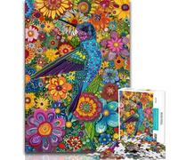 Puzzles pour Adolescents Puzzles psychédéliques Animaux Colibri 1 000 pièces pour Adultes et Adolescents Jouets éducatifs Jeux Anti-Stress Collection d'artistes Beaux-Arts (26x38cm)