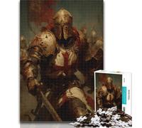 Puzzles pour Adolescents Puzzles Templiers pour Adolescents 1000 pièces, Design Dynamique et Unique Expérience de Puzzle relaxante et stimulante 50x75cm