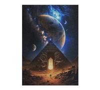 Puzzles pour Adolescents Pyramid Portal to Another World Puzzle pour Adultes, Jeux Relaxants, Décoration Murale Idéale comme Cadeau 38x26cm/1000pcs