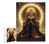 Puzzles pour Adolescents Queen on Golden Throne Puzzles pour Adolescents : Améliorent La Mémoire. Chaque Pièce Est Unique - Idée Cadeau d'anniversaire Unique 500 PCS