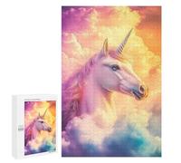Puzzles pour Adolescents Rainbow Unicorn Puzzle Adulte - Décoration Murale - Découpe De Précision pour Les Gamers 1000 PCS