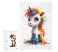 Puzzles pour Adolescents Rainbow Unicorn Puzzles pour Adolescents - Décoration Murale - Cadeau Unique pour Anniversaire Et Noël