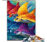 Puzzles pour Adolescents Rayon coloré, à partir de 14 Ans Chaque pièce est Unique Un Jeu Amusant et Stimulant pour Toute la Famille Bon Cadeau (Taille 50x75cm)