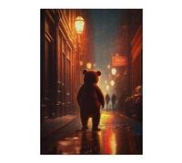 Puzzles pour Adolescents Red Light District Bear Puzzles pour Adultes, Jeu De Réflexion, Décoration Intérieure, pour Toute La Famille 38x26cm/1000pcs