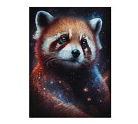 Puzzles pour Adolescents Red Panda Galaxy Art Print -1 Puzzles pour Adultes, Jouets À Monter Soi-même, Cadeaux pour Femmes, Cadeaux De Noël Et d'anniversaire 1000pcs(52x38cm)