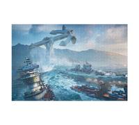 Puzzles pour Adolescents Red Steel Rising Puzzle pour Adultes - Jeu Manuel - Découpe De Précision - Idéal pour Un Anniversaire Ou Noël 1000pcs(75x50cm)