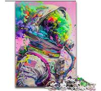 Puzzles pour Adolescents Rêve d'astronaute, Jeu Familial Anti-Stress, défi Difficile, renforce l'amour Entre Couples 38x26cm