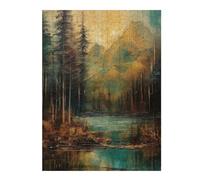 Puzzles pour Adolescents River Runs Through It Puzzles Anti-Stress, Jouets pour Se Détendre À La Maison, Cadeaux d'anniversaire Et Cadeaux Uniques 52x38cm/1000pcs