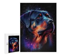 Puzzles pour Adolescents Rottweiler Galaxy Puzzles pour Adultes, Jouets Anti-Stress, Difficile, Cadeau d'anniversaire, Cadeaux, 500 PCS