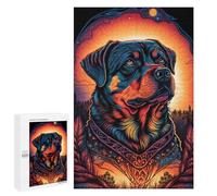 Puzzles pour Adolescents Rottweiler Style 7 Puzzles pour Adultes, Jouets Anti-Stress, Difficile, Cadeau d'anniversaire, Cadeaux, 1000 PCS