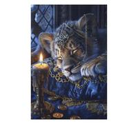 Puzzles pour Adolescents Royal Tiger Cub Crowned Puzzle Anti-Stress - Un Cadeau Artistique pour Les Amis Et La Famille