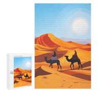 Puzzles pour Adolescents Sahara Desert Puzzle Adulte - Décoration Murale - Découpe De Précision pour Les Gamers 1000 PCS