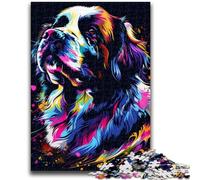 Puzzles pour Adolescents Saint Bernard 1000 pièces, Anti-Stress, défi Difficile, décoration d'intérieur (26x38cm)
