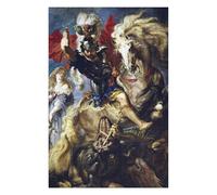 Puzzles pour Adolescents Saint George and Dragon Puzzle Familial - Améliore La Mémoire - Cadeau d'anniversaire Et Cadeau Unique 75x50cm/1000pcs